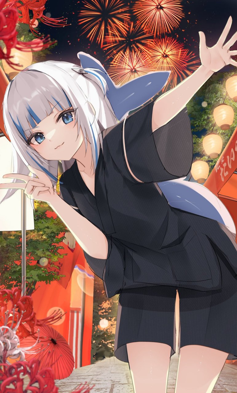 在花火大会偶遇小鲨鱼[期待]#虚拟主播