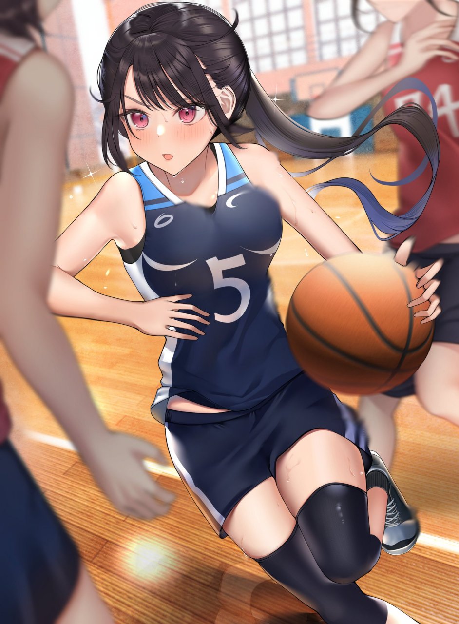二次元# 个子小但是超级强的篮球部女子,练习挺久了吧[三哈]