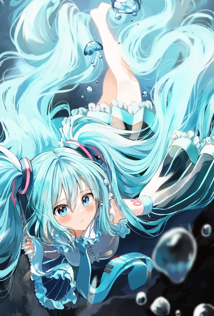 初音潜水图片