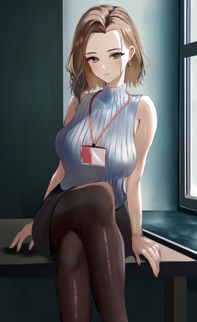 二次元# 短发的白领丽人