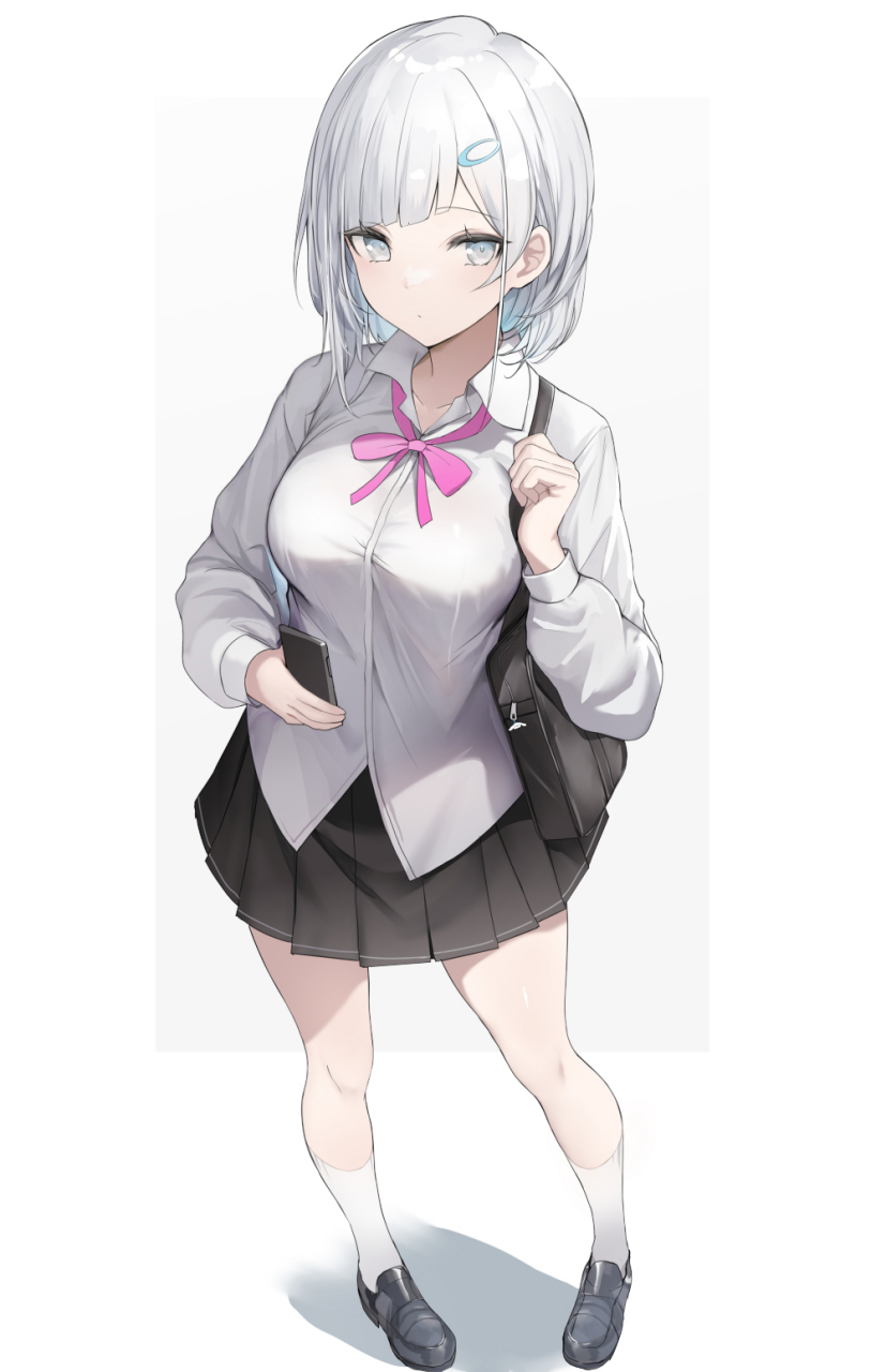 二次元# 银发的jk,制服和泳装都很棒啊[三哈]