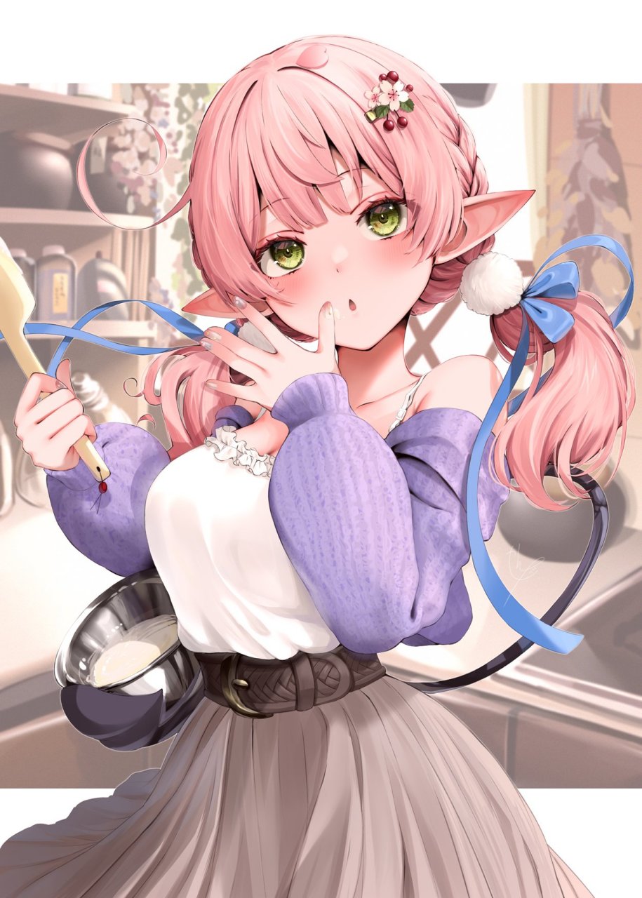 二次元# 小恶魔的尾巴还能用来拿东西,挺实用啊[舔屏]