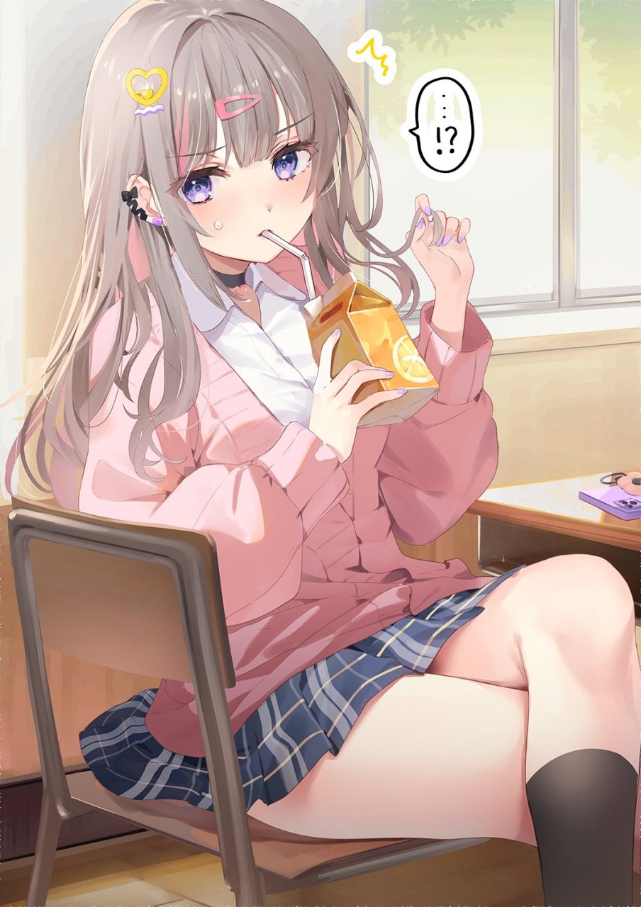 二次元# 知道喜欢的人的喜好是眼镜委员长的辣妹:"我…不适合戴眼镜