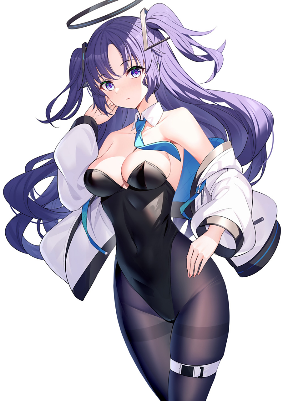 碧蓝档案# #二次元# 穿上兔女郎服的优香,sensei狂喜[二哈] 画师:り