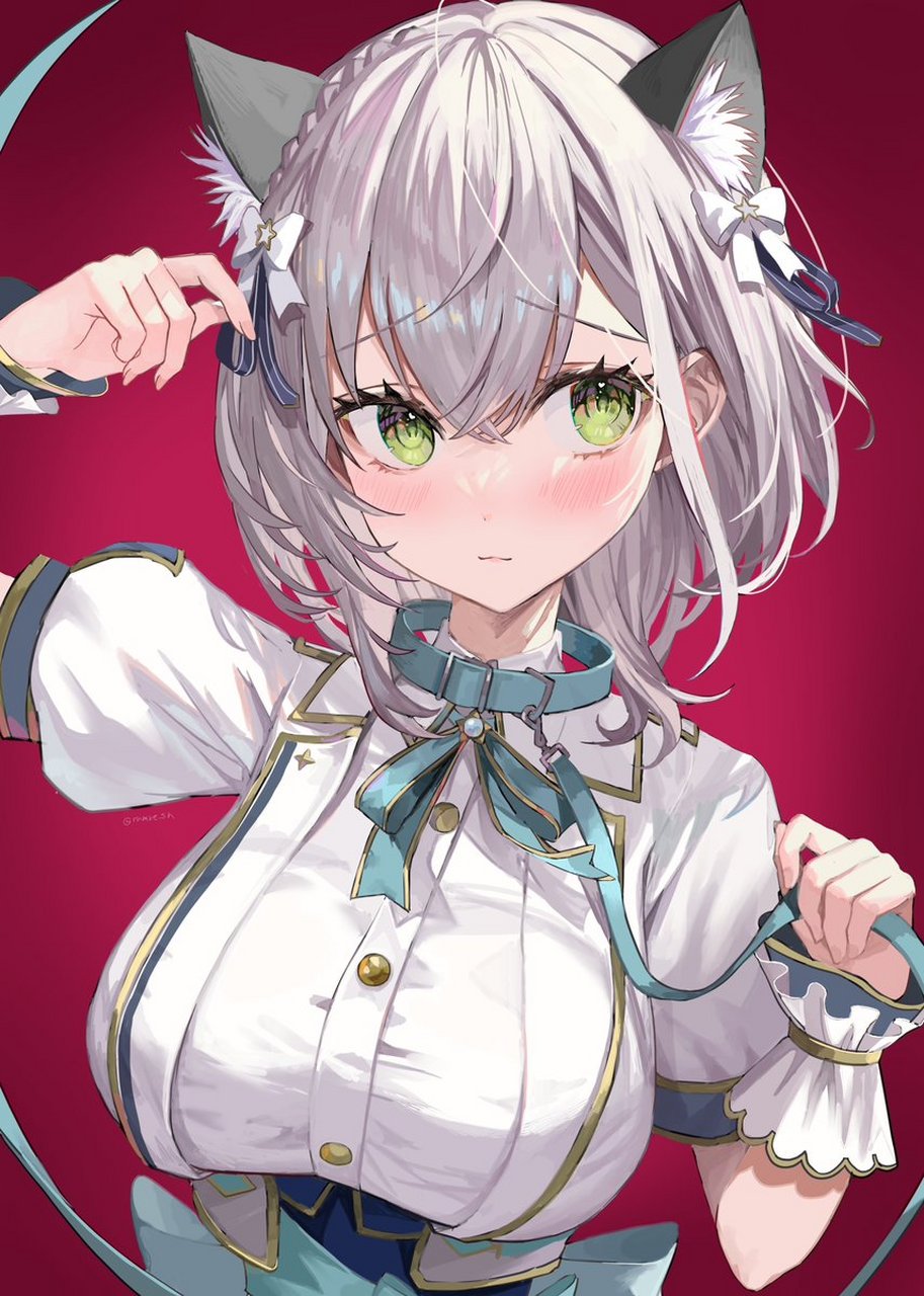 害羞的兽娘,想摸摸耳朵[期待]#二次元