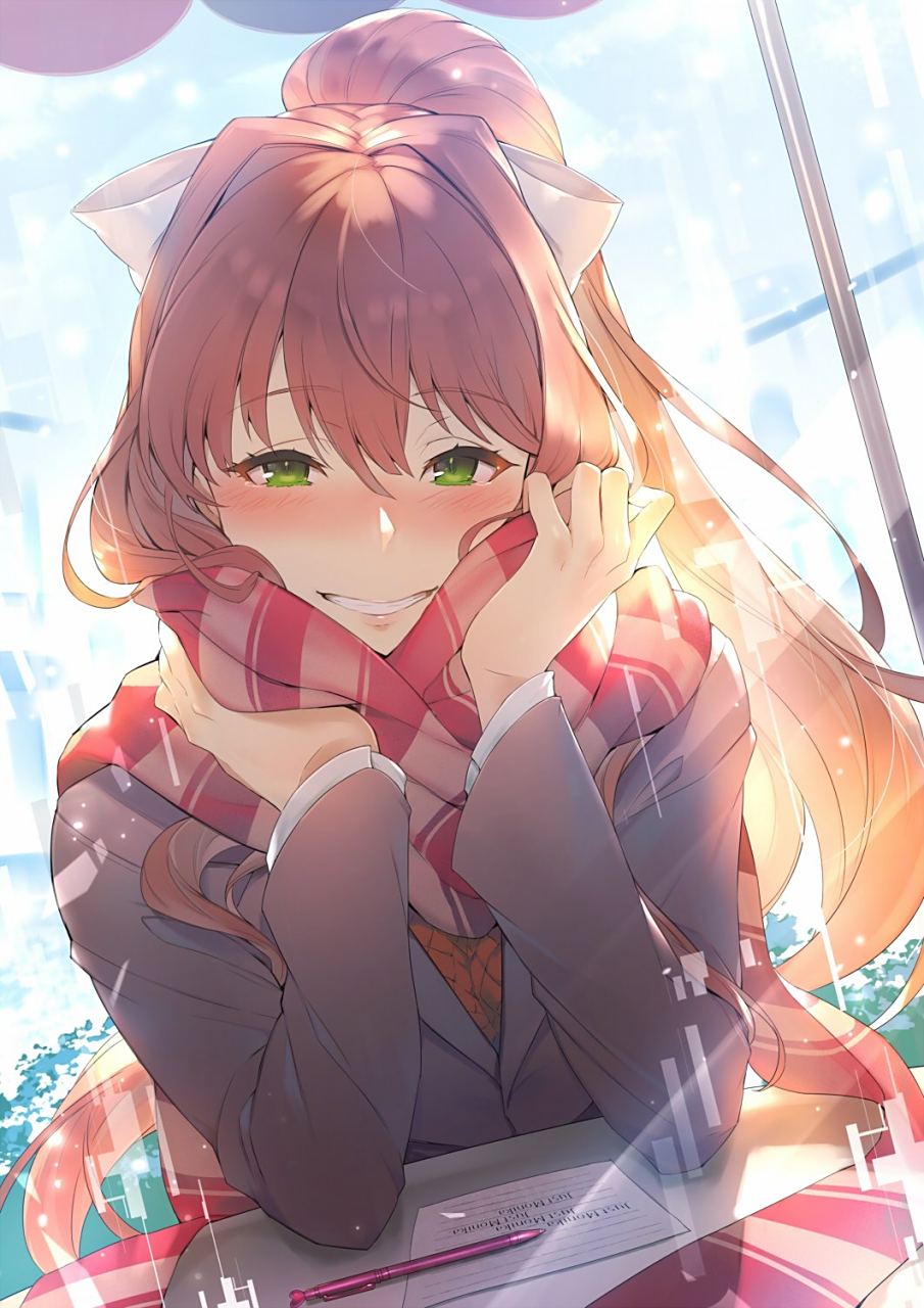 just monika. 画师:かかげ