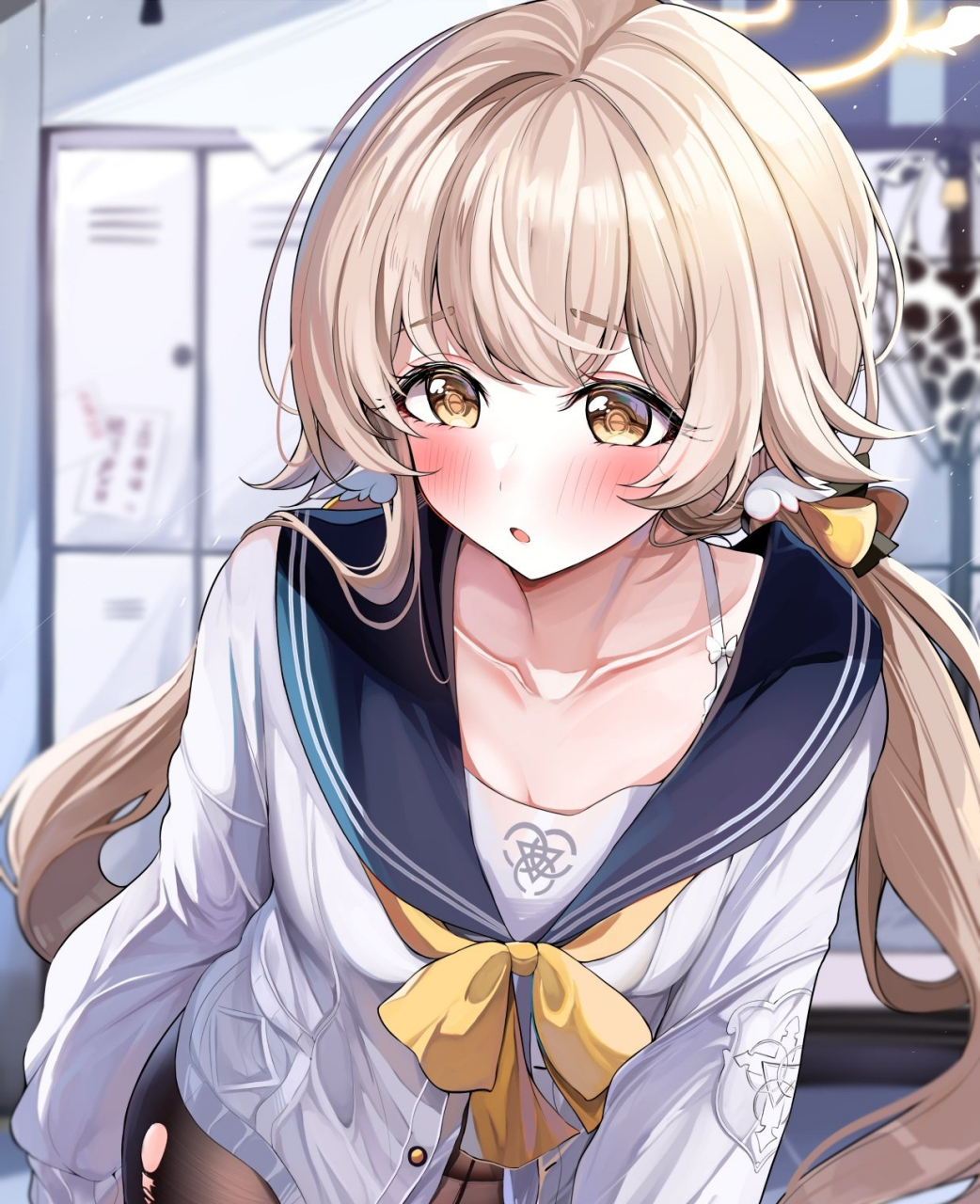 制服少女 画师:sak