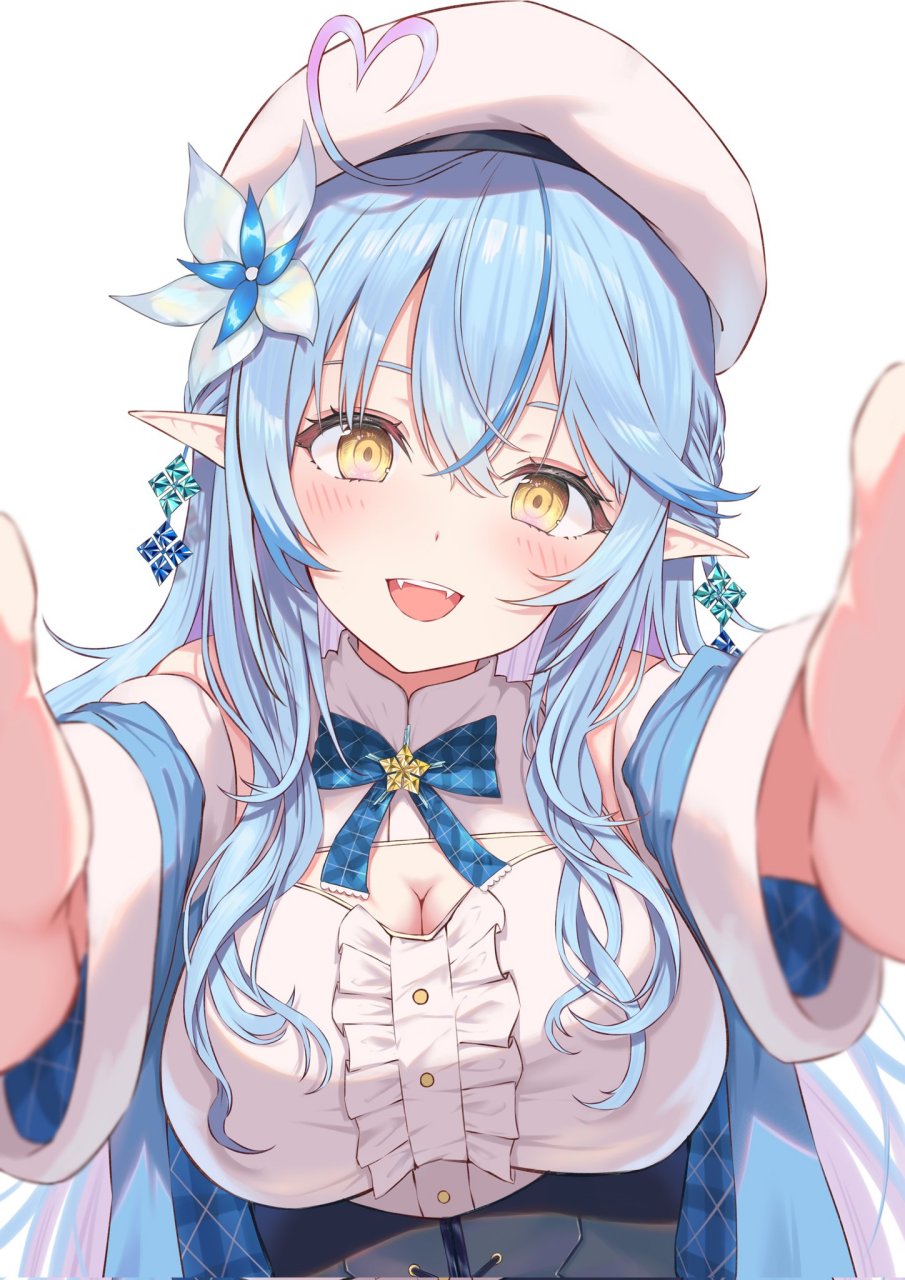 想要抱抱的雪花菈米,我不客气了[二哈]#虚拟主播