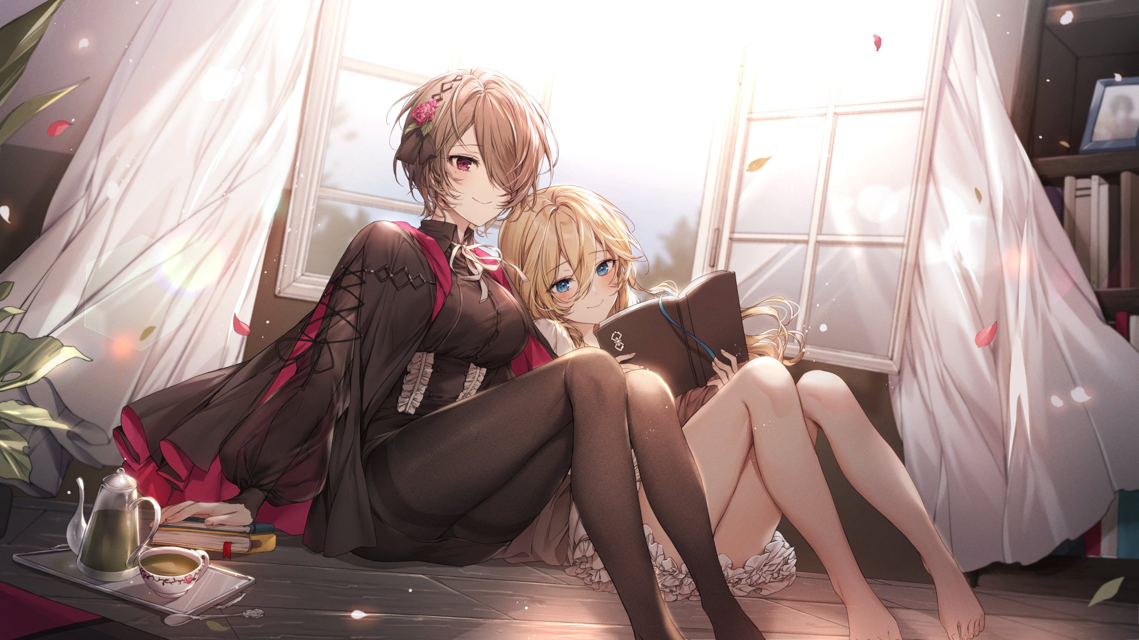 崩坏3# #二次元# 一起看书的丽塔与呆鹅,好温馨的画面啊[awsl]