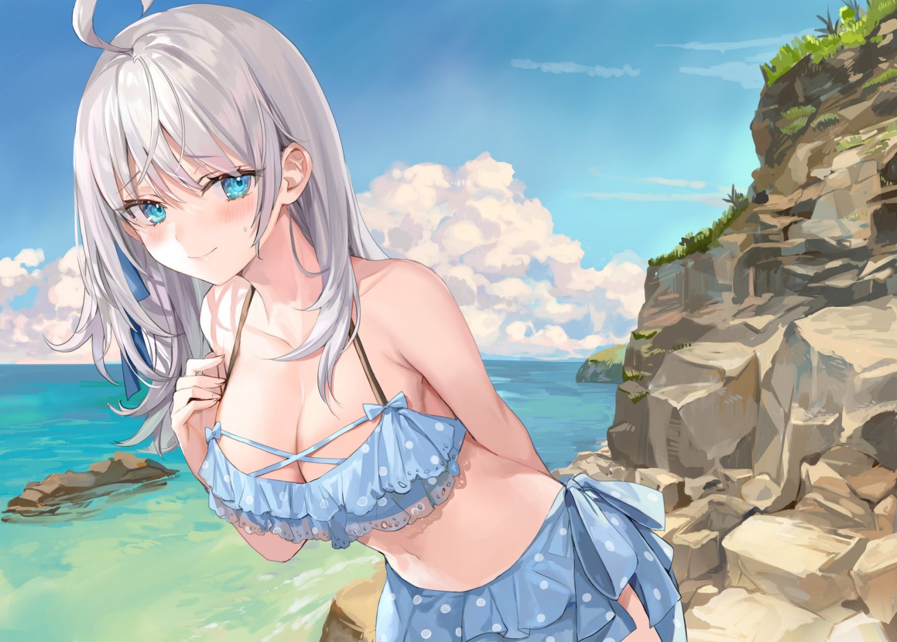 这件泳装适合我吗?发表下评价吧."#二次元