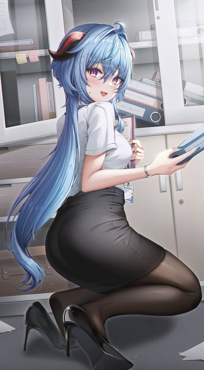 原神# #二次元# ol甘雨:"啊,能帮我一下吗?