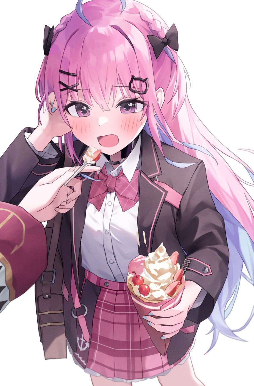 虚拟主播# #二次元# 我喂你吃,快张嘴[二哈]