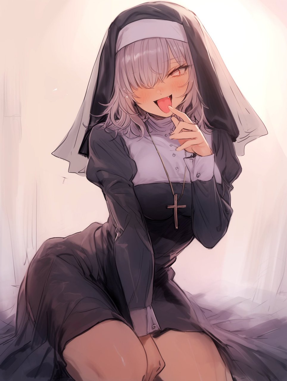 二次元# 修女姐姐,我有罪,我需要忏悔[二哈] twi:@eatsleep1111