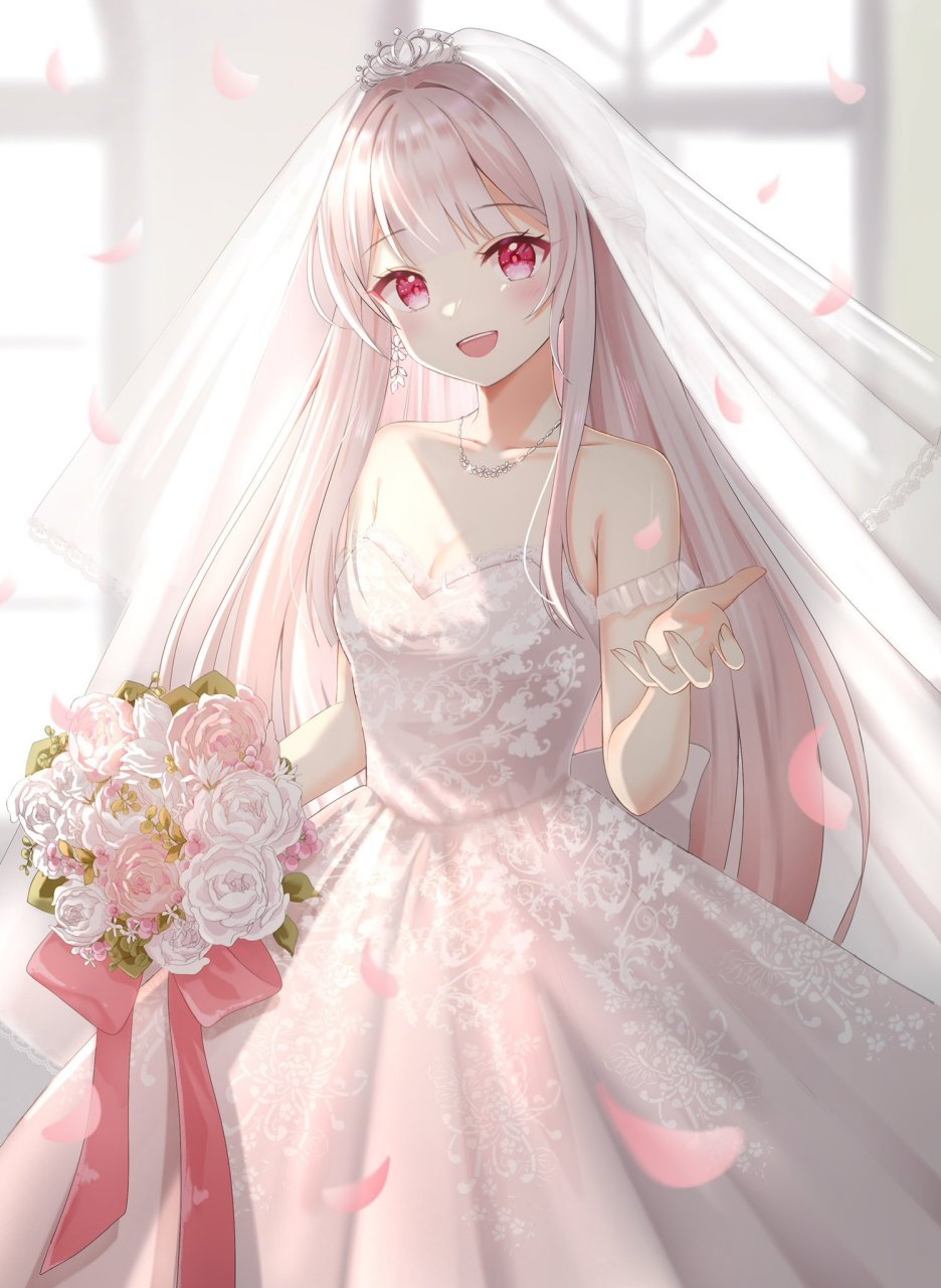 二次元# 花嫁少女:"有你在我身边,我很幸福.