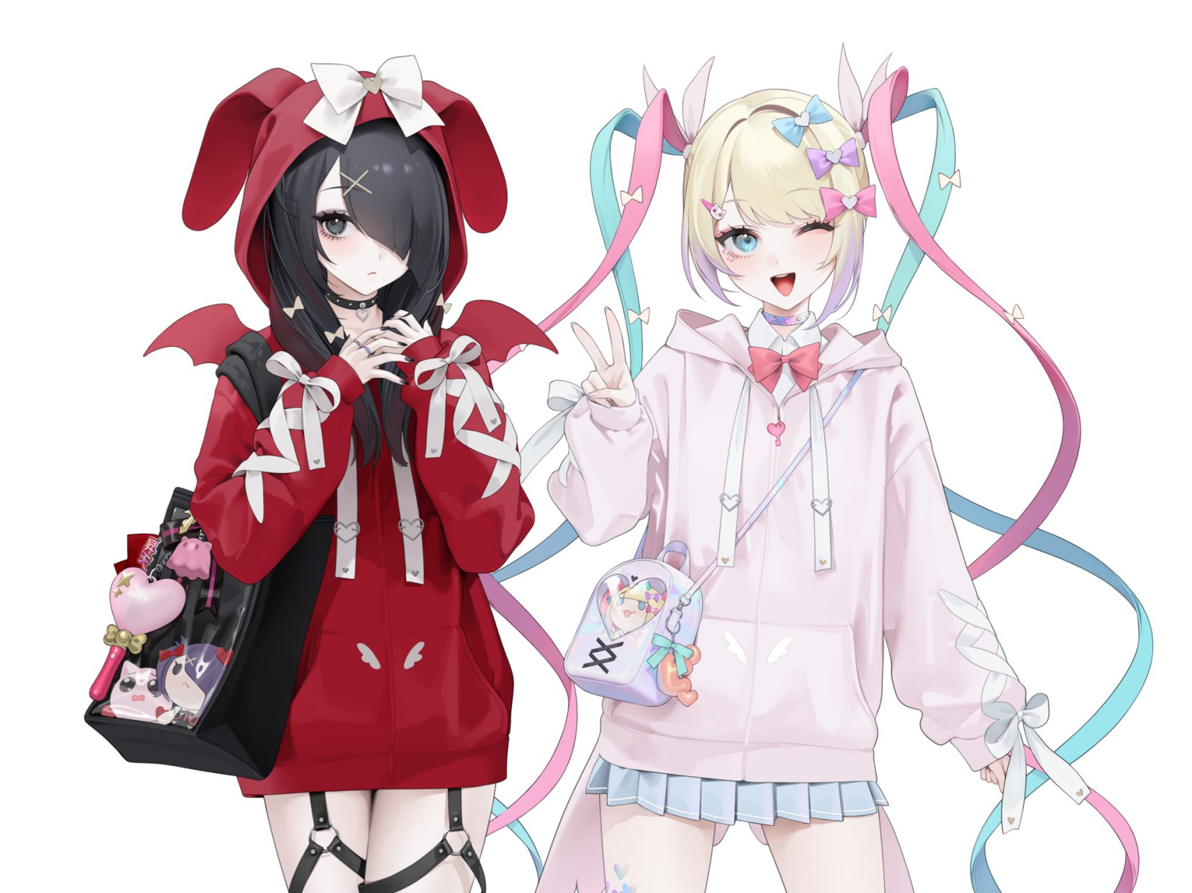 二次元# #主播女孩重度依赖# 糖糖与超天酱[期待]