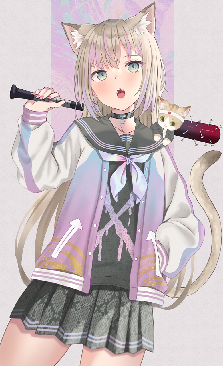 二次元# 家里的猫娘最近总是在模仿不良少女,需要好好教育一下了[三