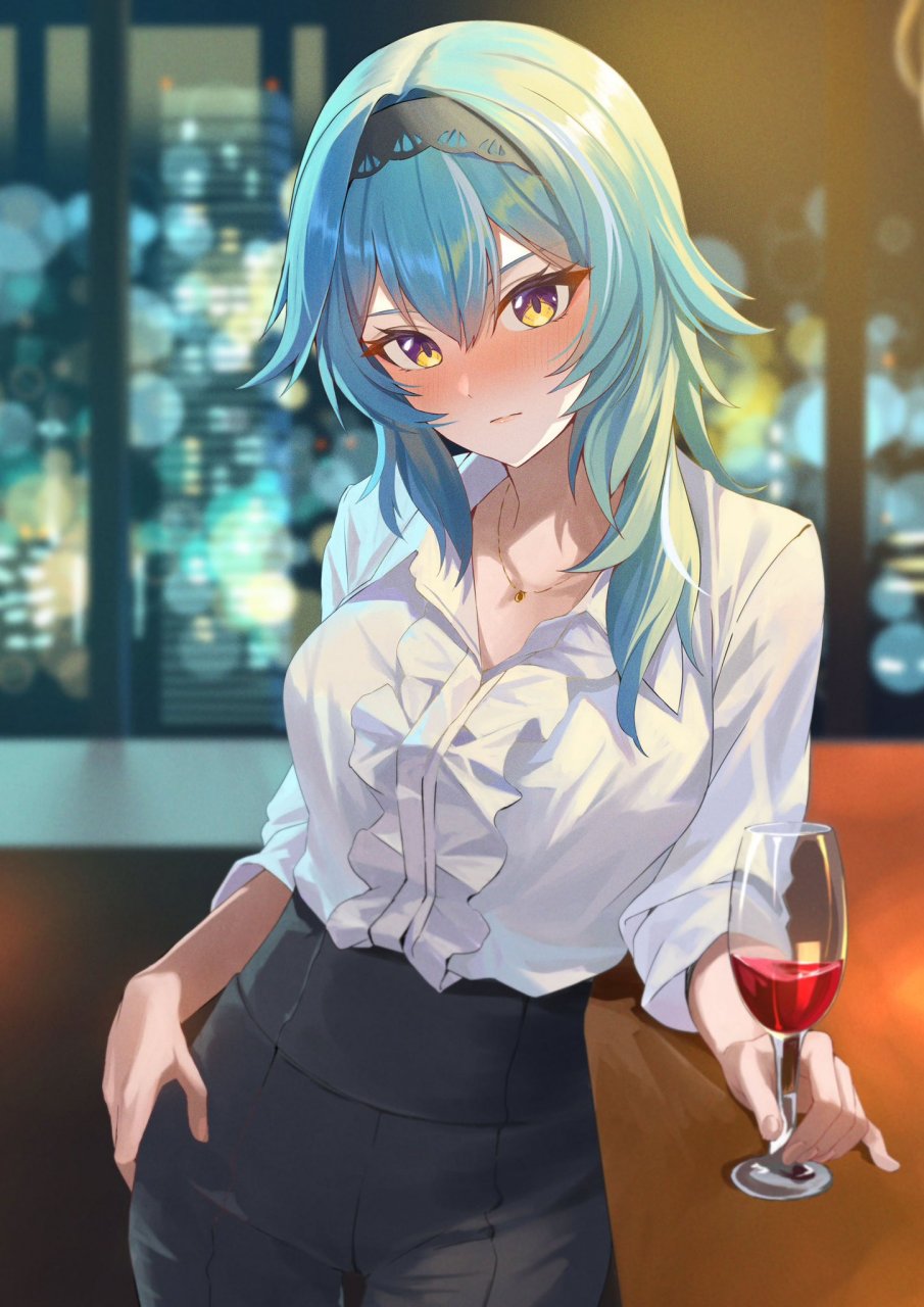 二次元# #原神# ol优菈:"为了陪你喝酒,我错过了末班车,这个仇,我记