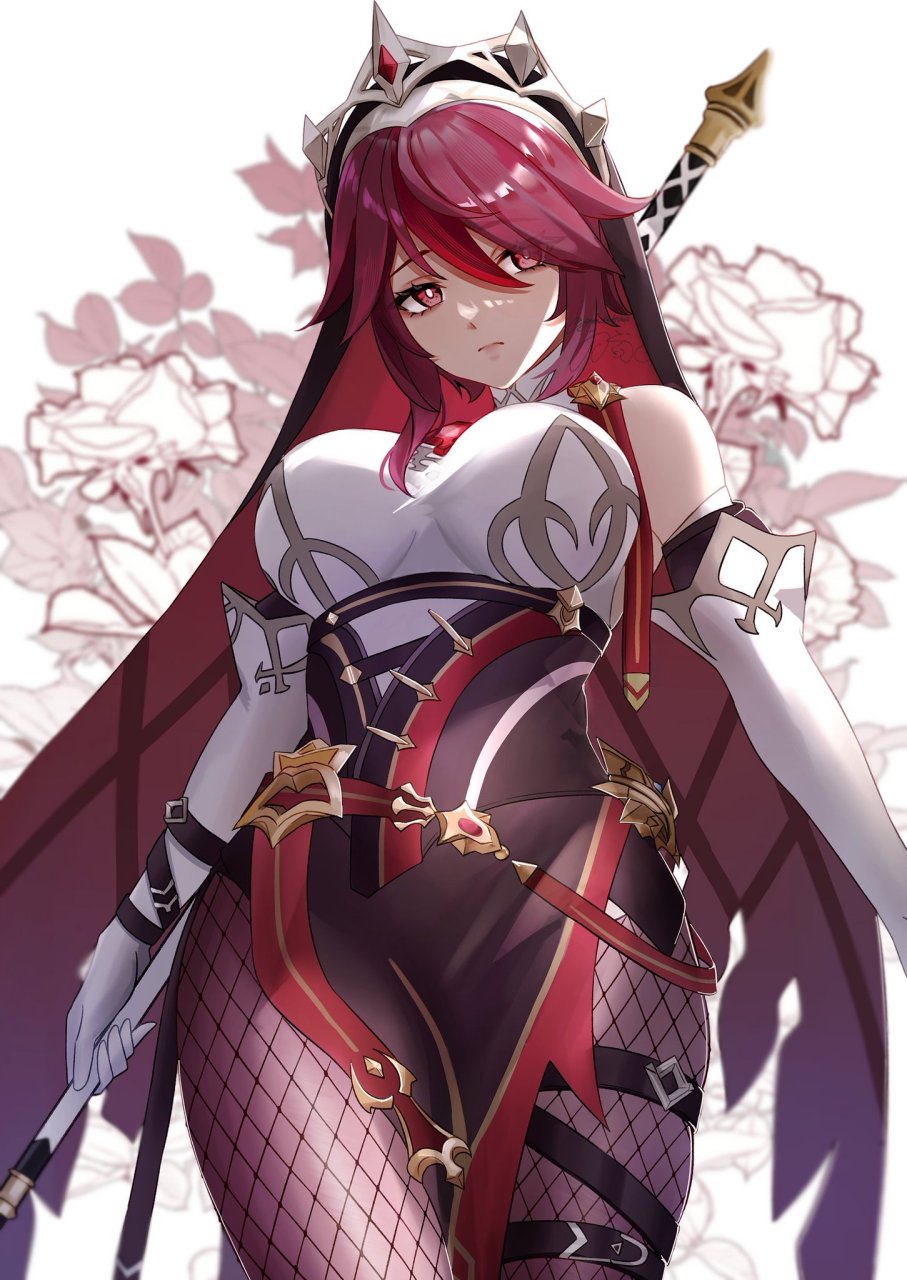 原神# 罗莎莉亚的旧皮肤,好怀念啊[泪奔] twi:月詠