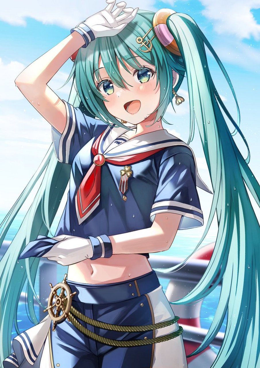 二次元# 水手服初音未来,一起去寻找one piece吧[三哈]
