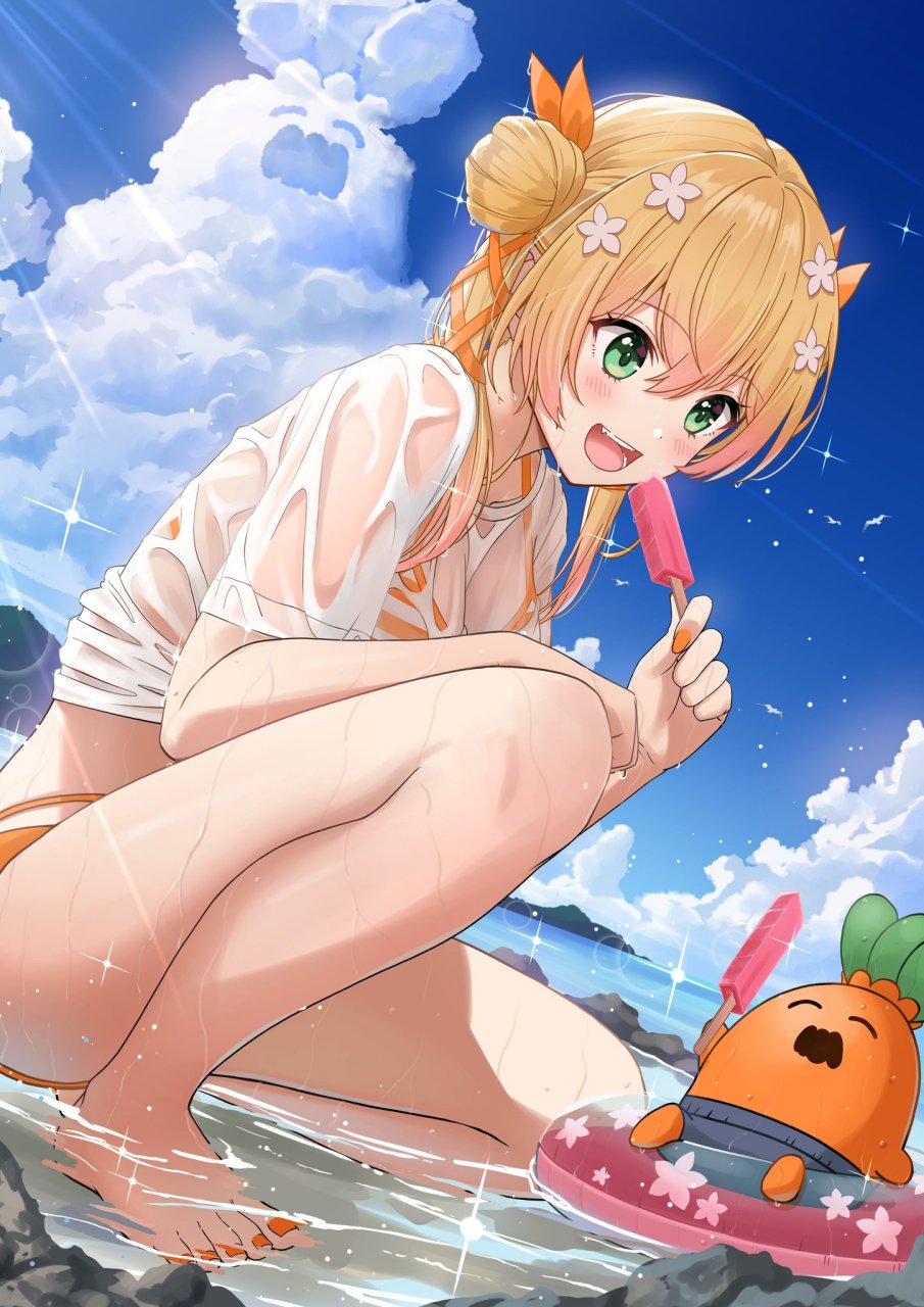 #二次元# 泳装少女