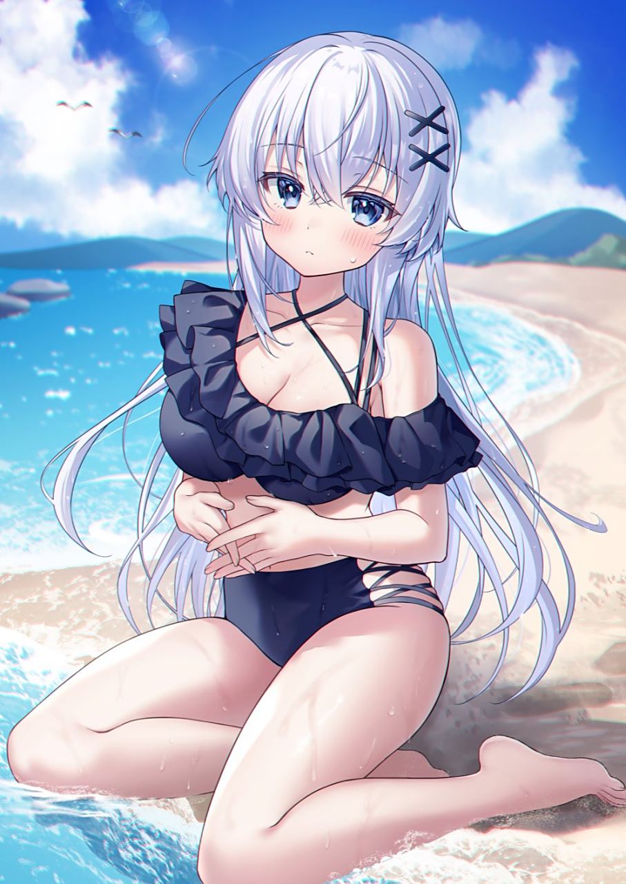 "感觉有点羞耻,请不要盯着我看……"#二次元