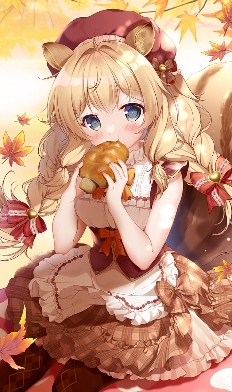 二次元# 吃橡子竹轮面包的松鼠少女 twi:みけおう