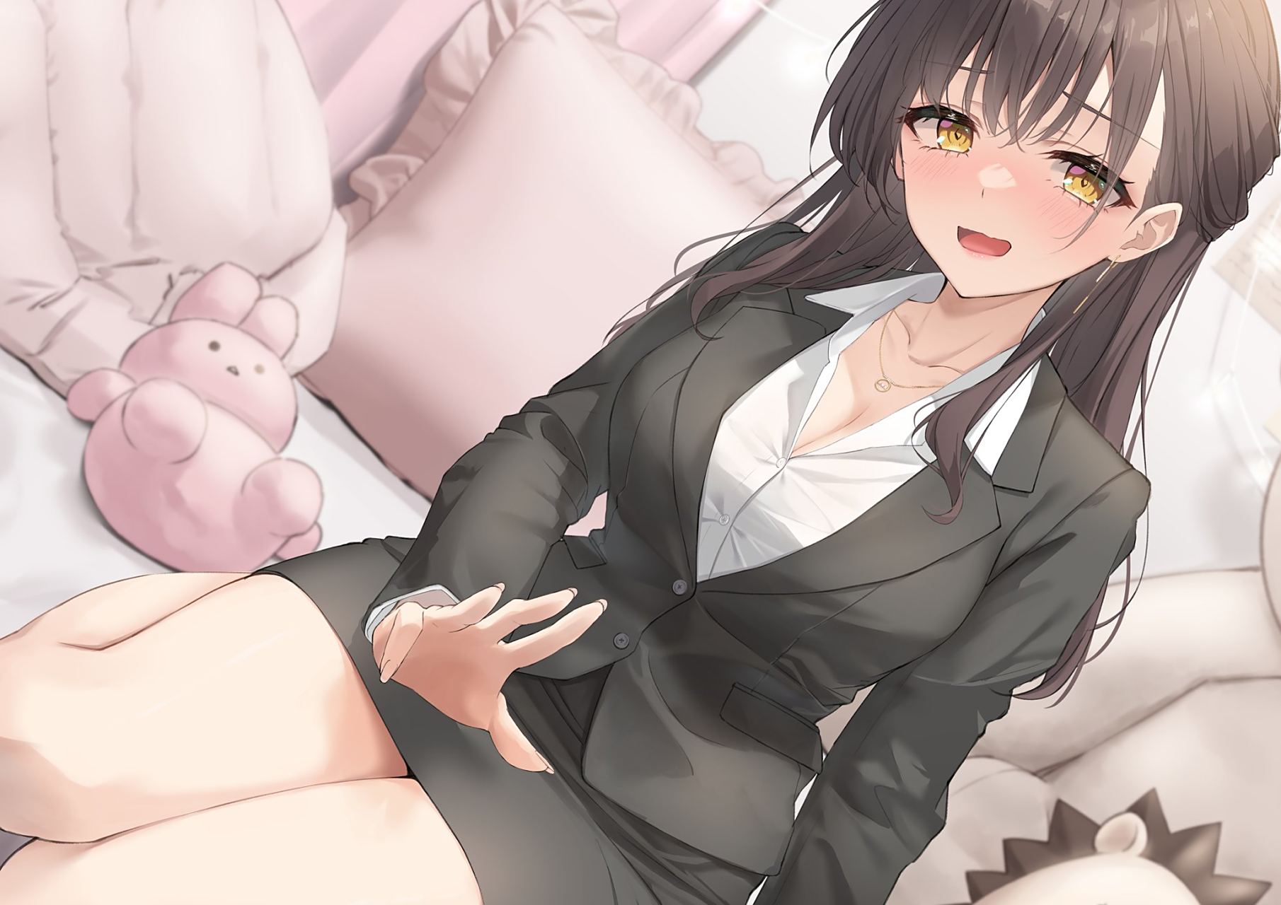 二次元# 需要膝枕吗?快过来躺下吧[害羞]