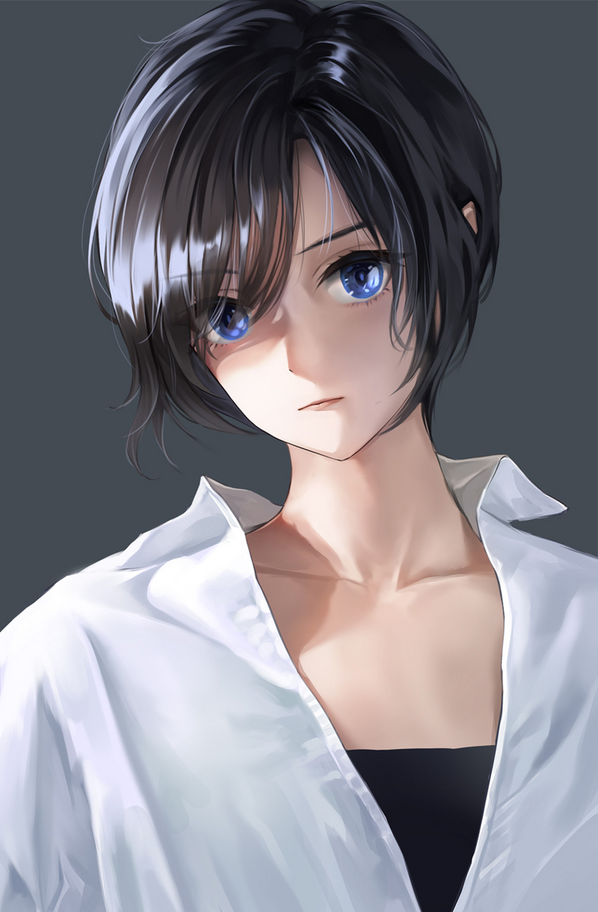 短发少女 画师:lunacle