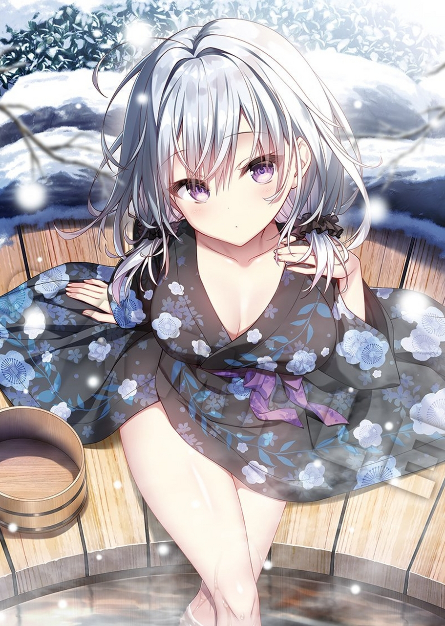 二次元# 享受足浴的浴衣少女[期待] twi:柚子奈ひよ