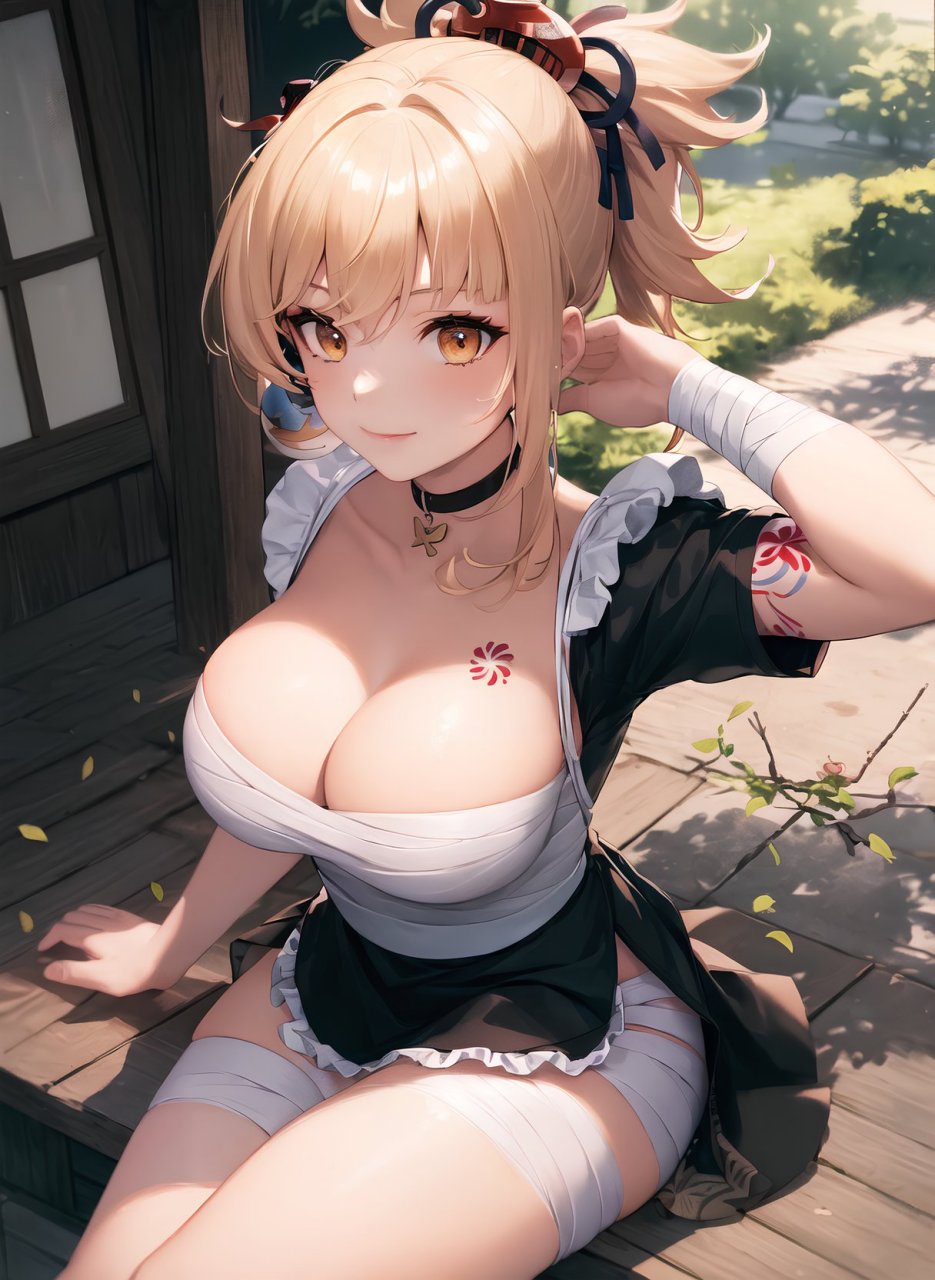 原神# ai画的女仆宵宫,绷带是灵魂所在[二哈]