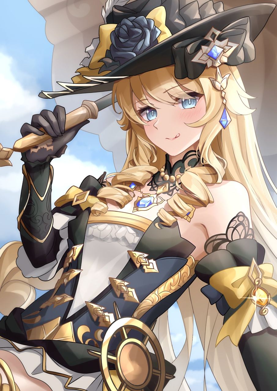 原神# #二次元# 吐舌头的娜维娅,好可爱啊[舔屏]