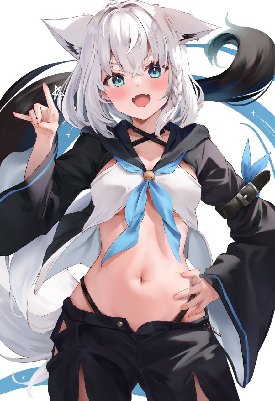 虚拟主播# #二次元# 狐娘白上吹雪,谁顶得住啊[二哈]
