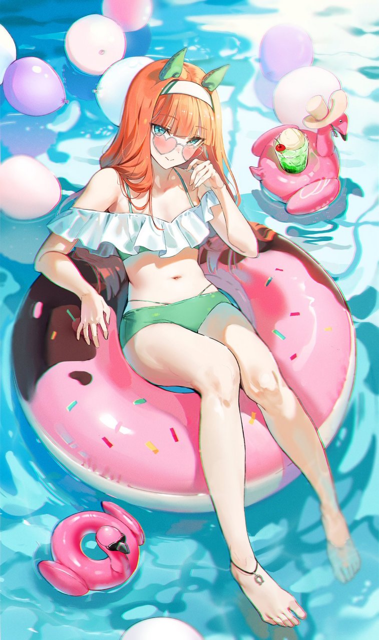 二次元# 夏天的无声铃鹿小姐,挺会享受生活啊[二哈]