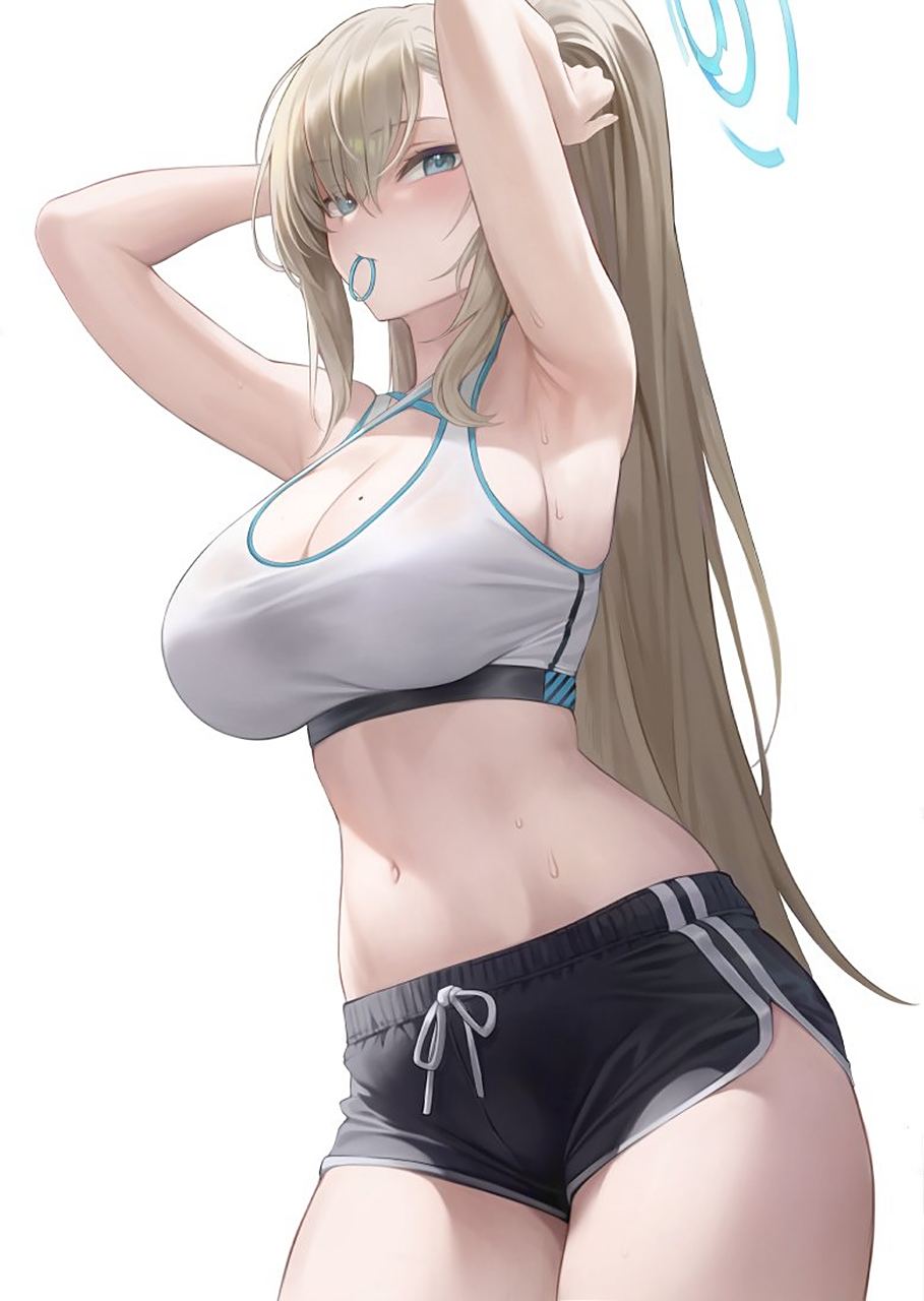 碧蓝档案# #二次元# 明日奈身材真好啊,一点赘肉都没有[二哈]