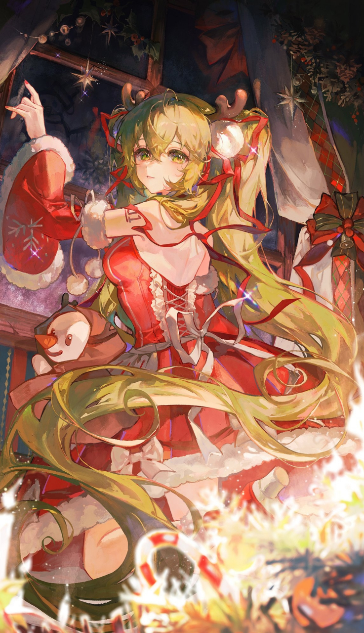 圣诞初音未来 画师:matcha