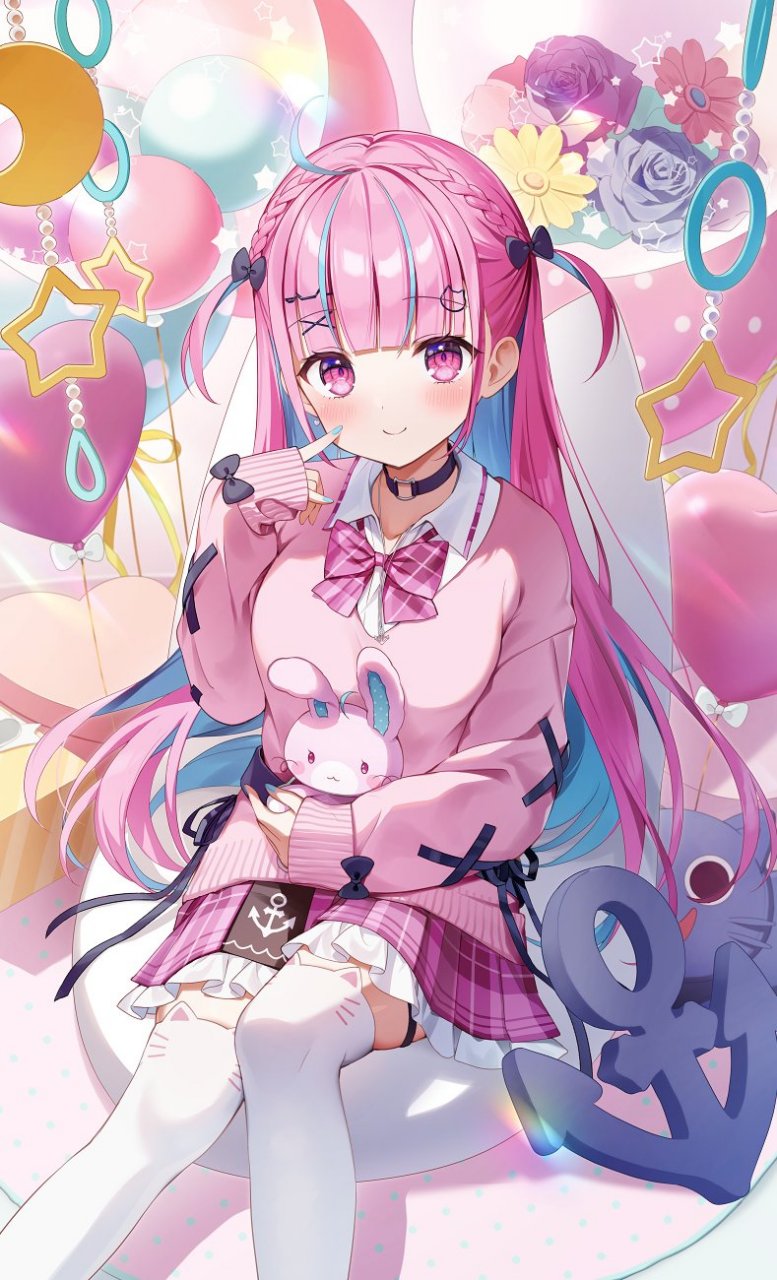 虚拟主播# 穿上学生制服的凑阿库娅,好可爱啊[期待]twi:@momoshiki