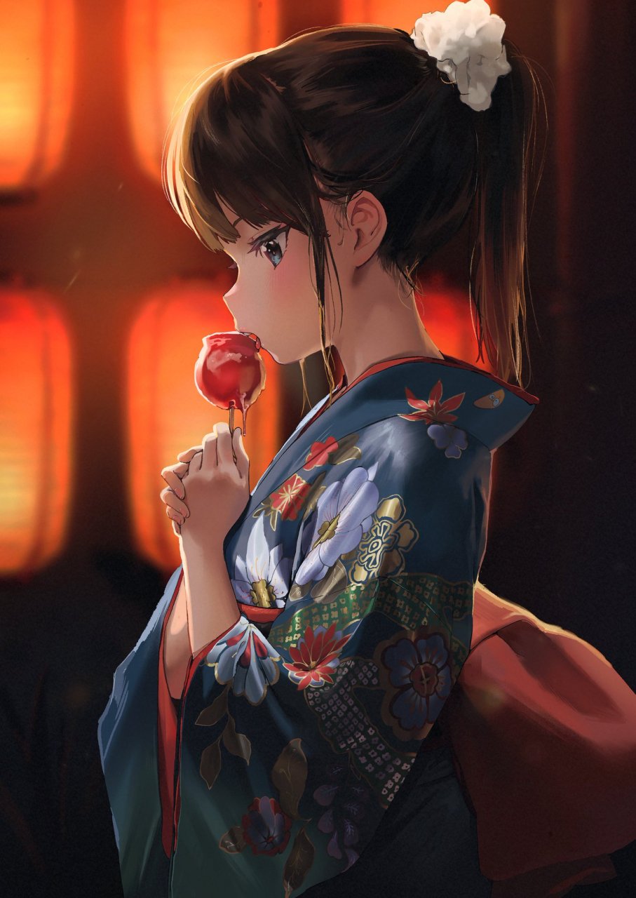 舔着吃苹果糖的少女[舔屏]#二次元