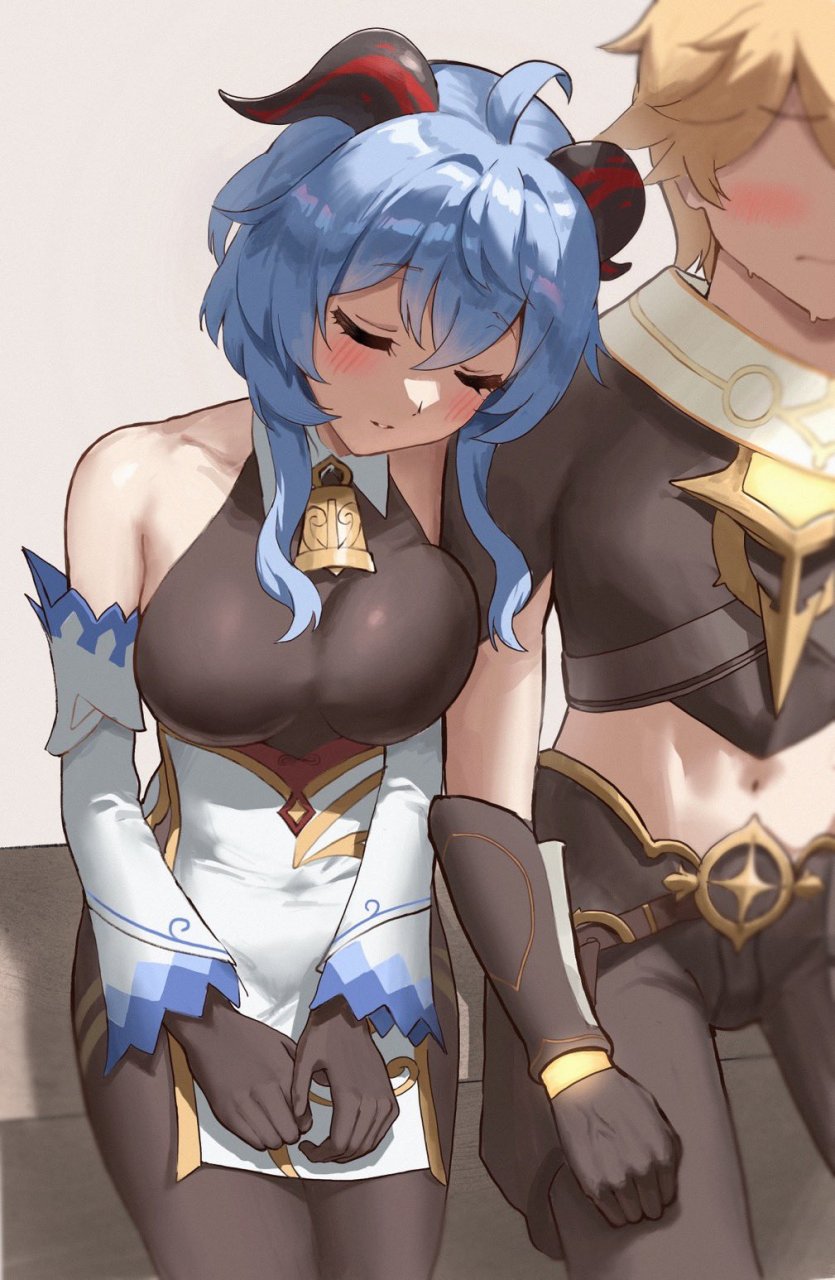 靠着履刑者睡着的甘雨#原神