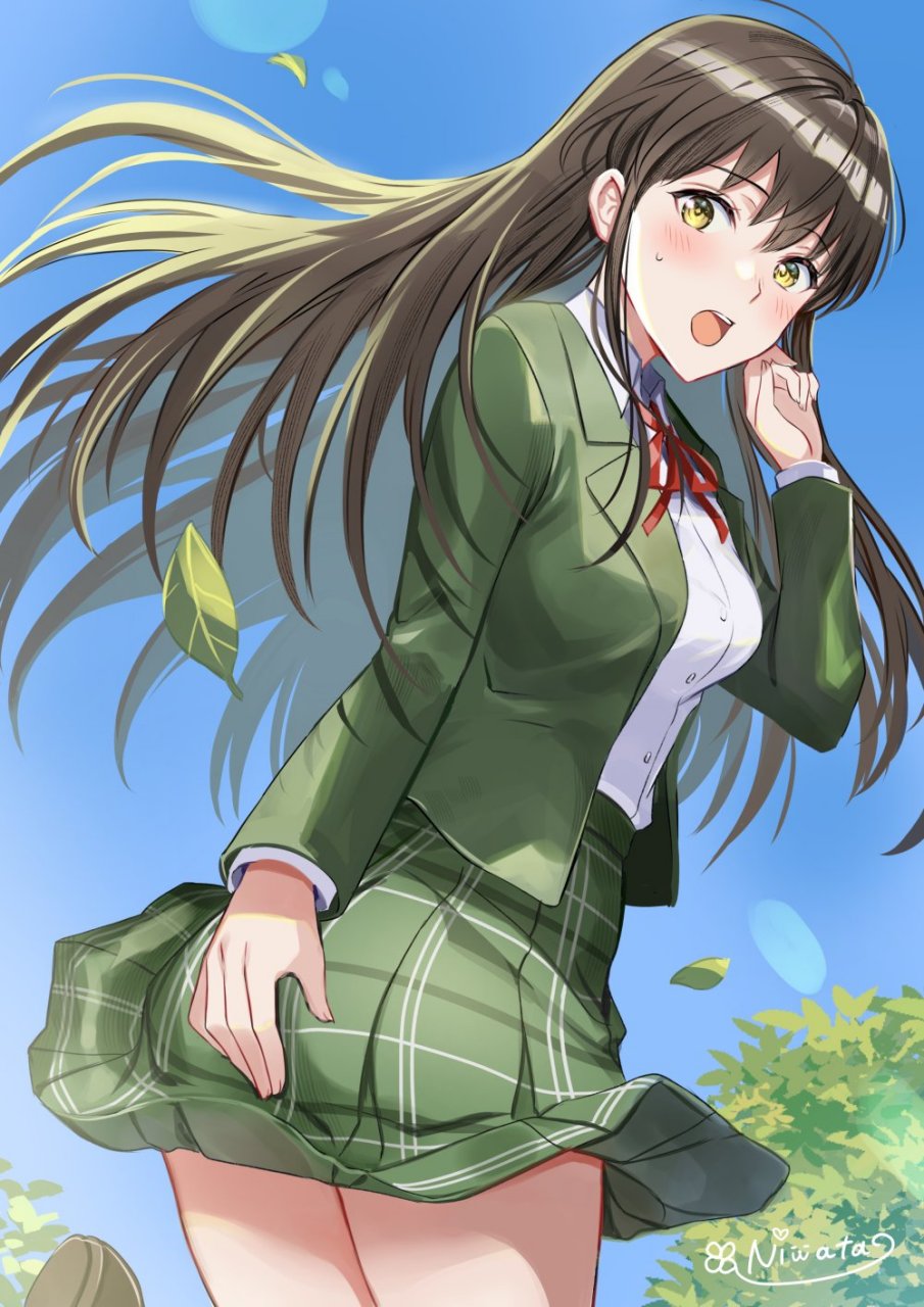 二次元# 好大的风啊[滑稽]