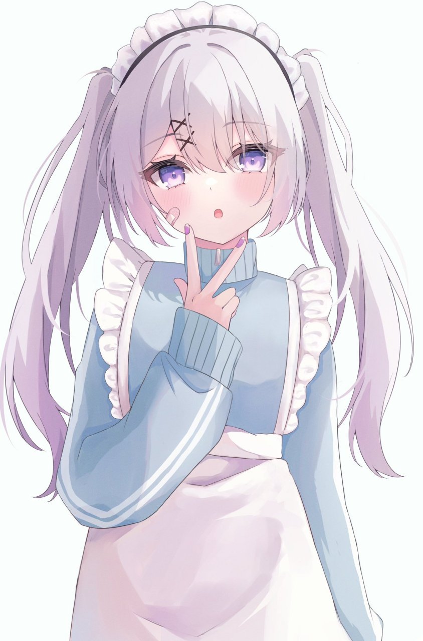 二次元# 双马尾女仆,可爱到犯规了啊[二哈]