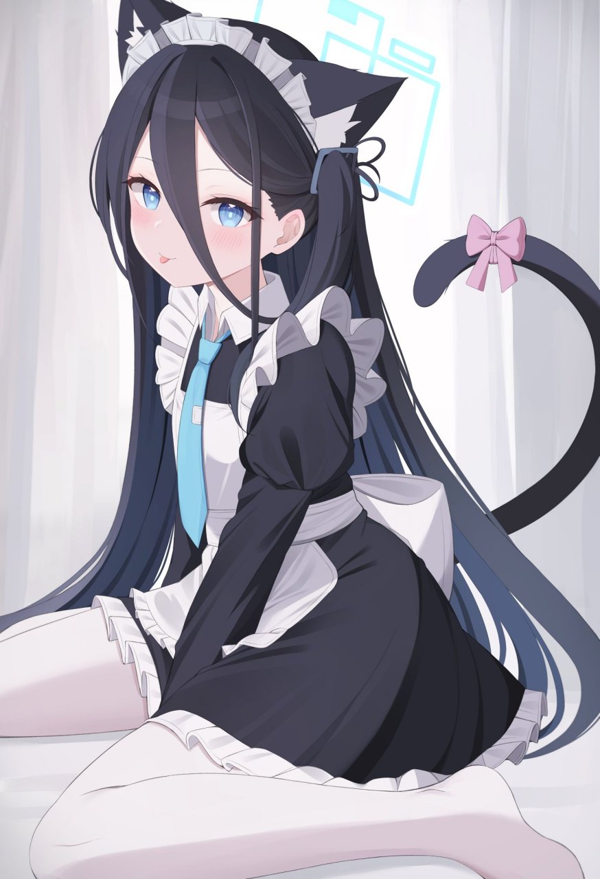 二次元# #碧蓝档案# 女仆装小萝莉[舔屏]