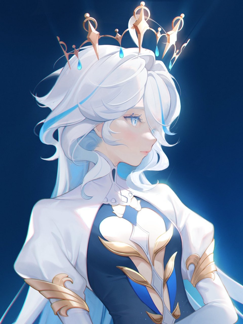 原神# 水神芙卡洛斯,好有气质啊[期待] twi:@minzu_u