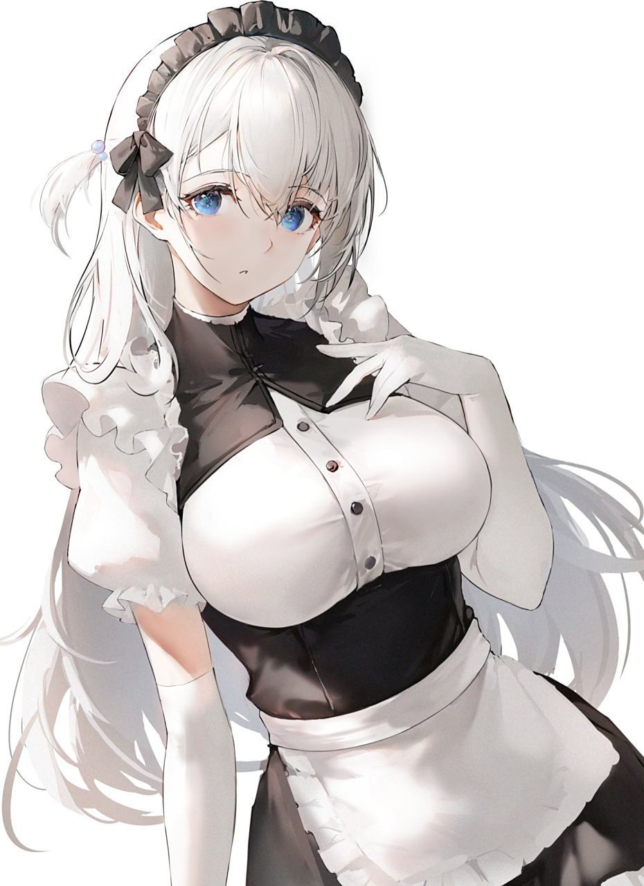 二次元# 家里有个白毛女仆,生活一定会充满乐趣吧[三哈]twi:羽織ゥ