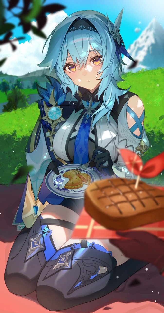 原神# #二次元# "优菈,这个也尝尝! !