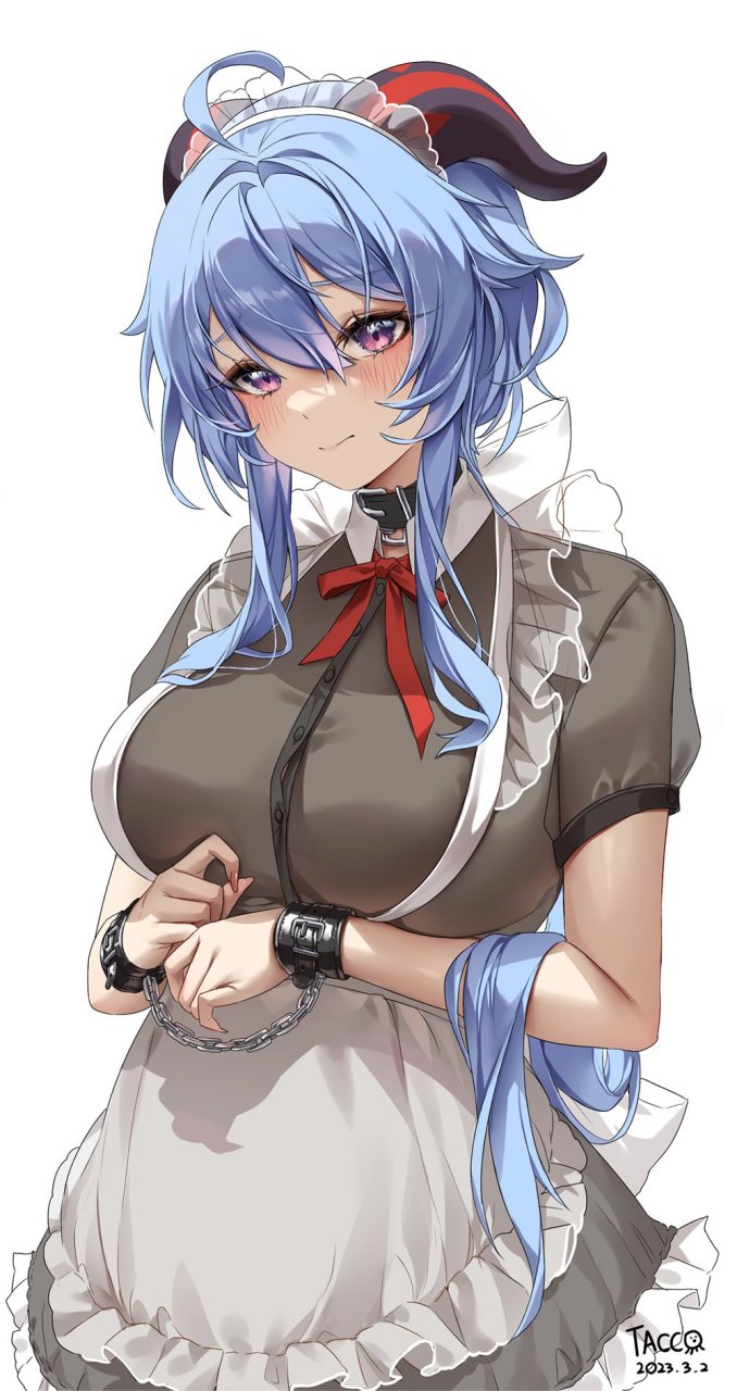 原神# 工作时间打瞌睡,应该如何处置女仆甘雨呢[滑稽]