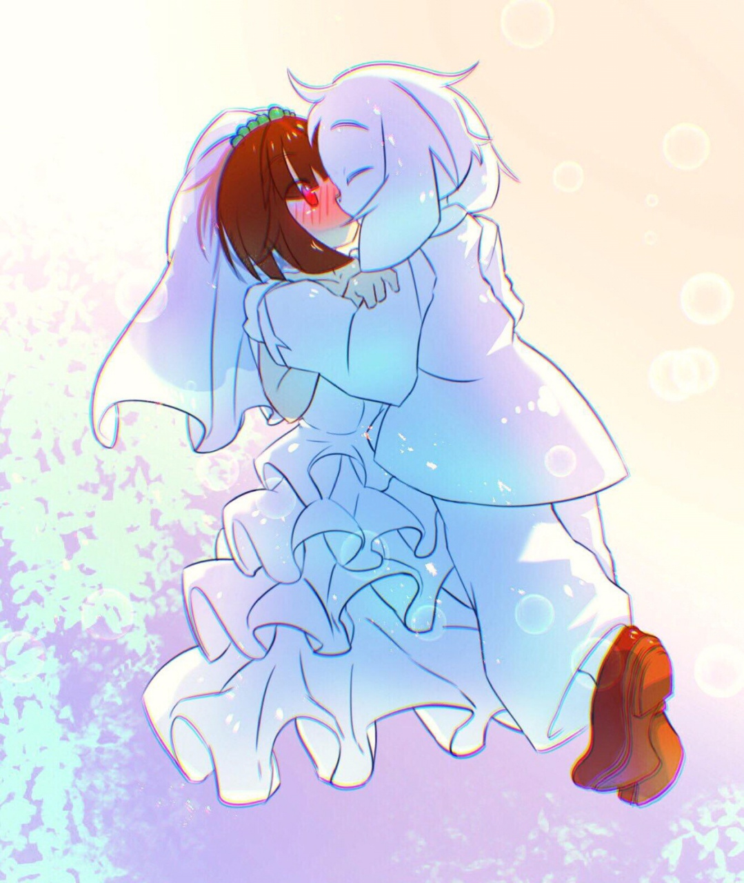*asriel×chara 这对cp嗑死了[滑稽]