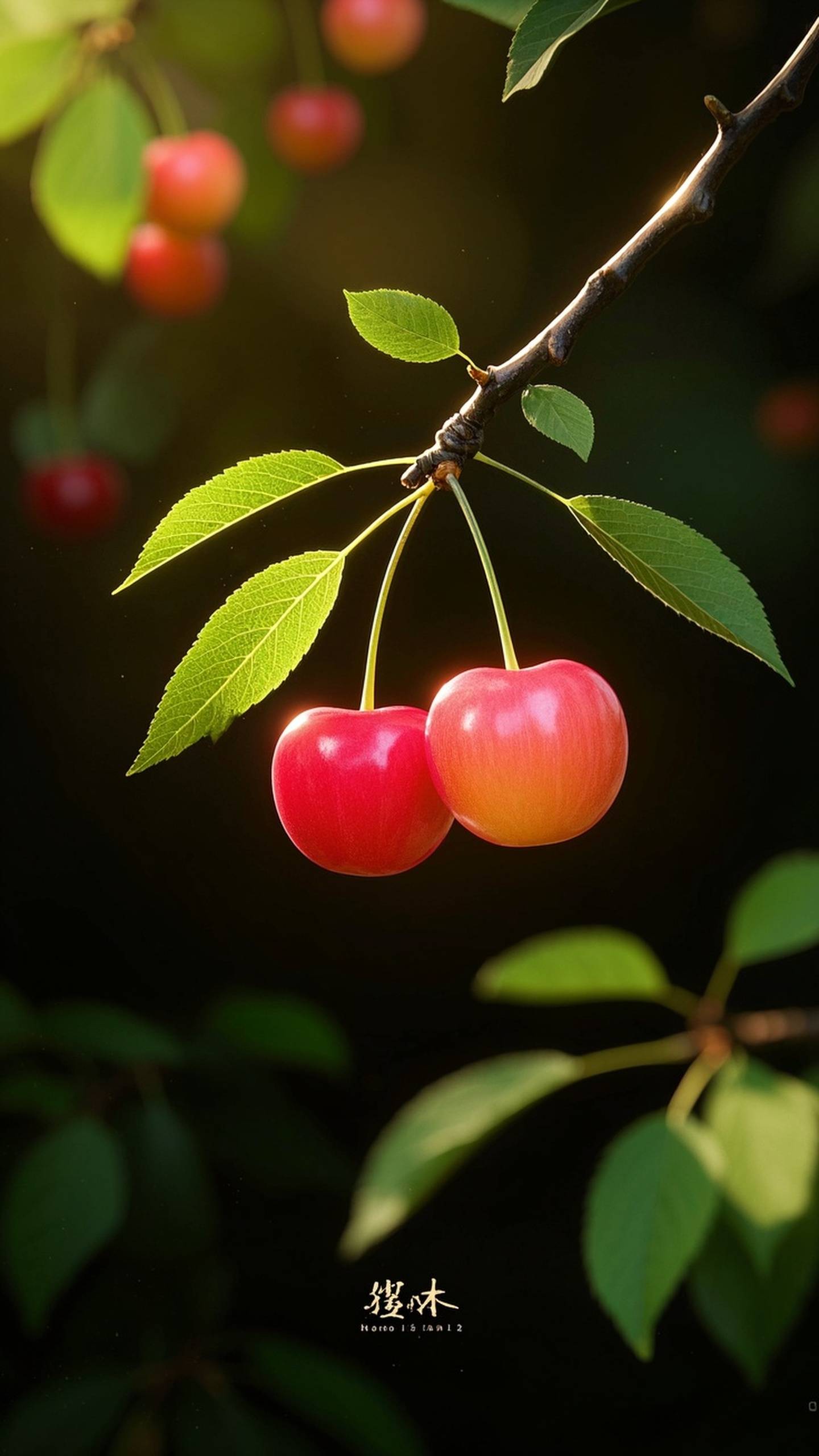 捕捉春游心动瞬间# 周末的阳光正好,我和朋友去郊外摘樱桃,阳光透过