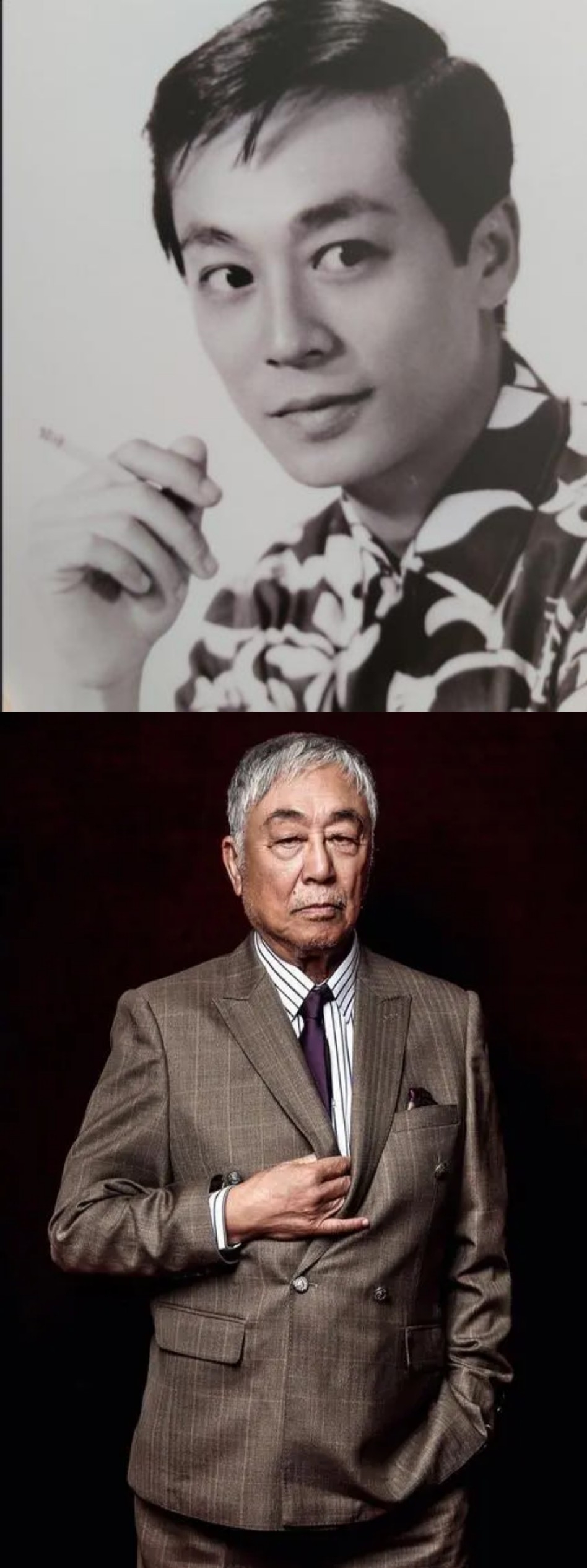 曾江(年轻时vs年老时)