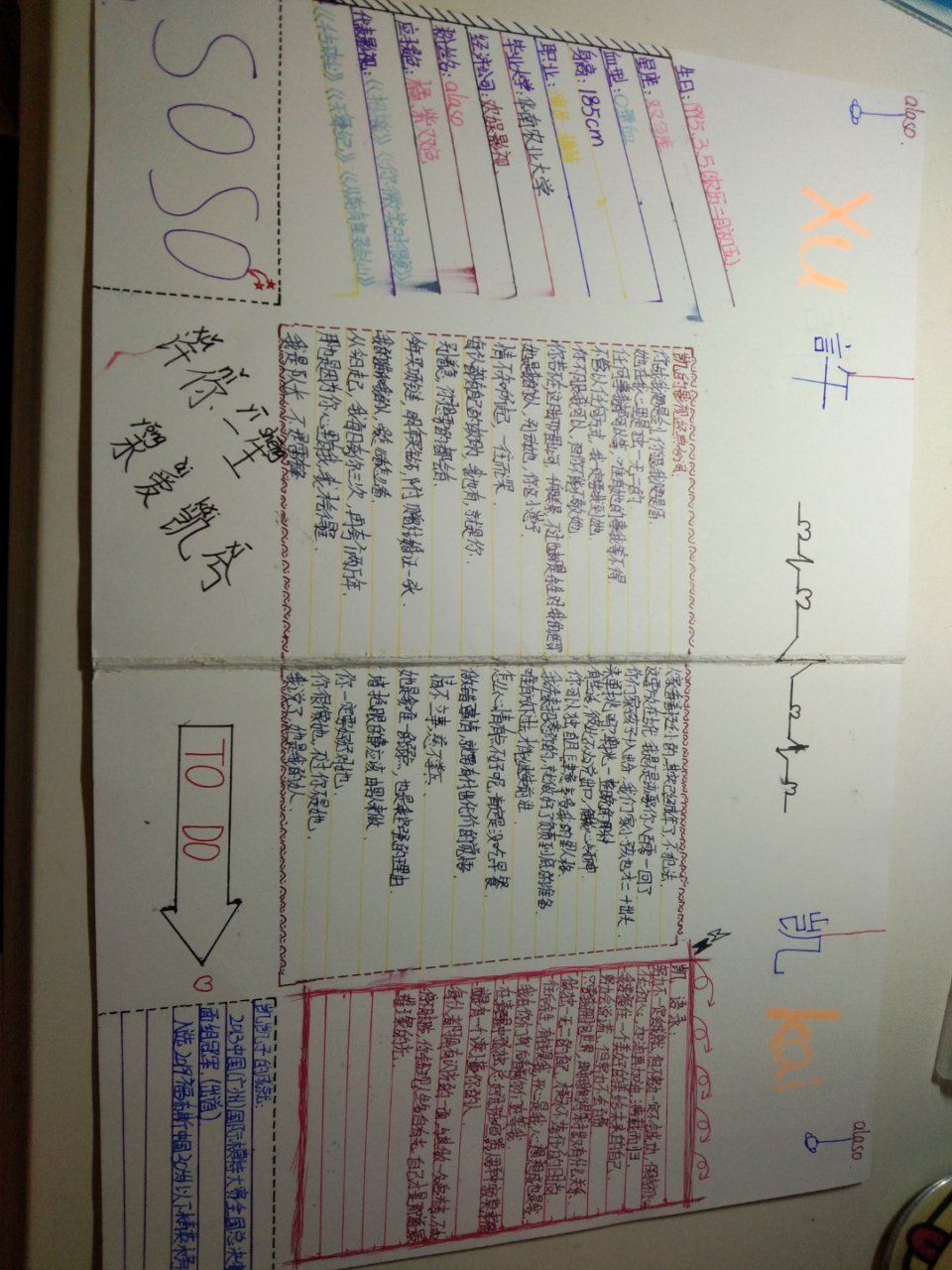 许凯手帐#   做了好久,手都快废了