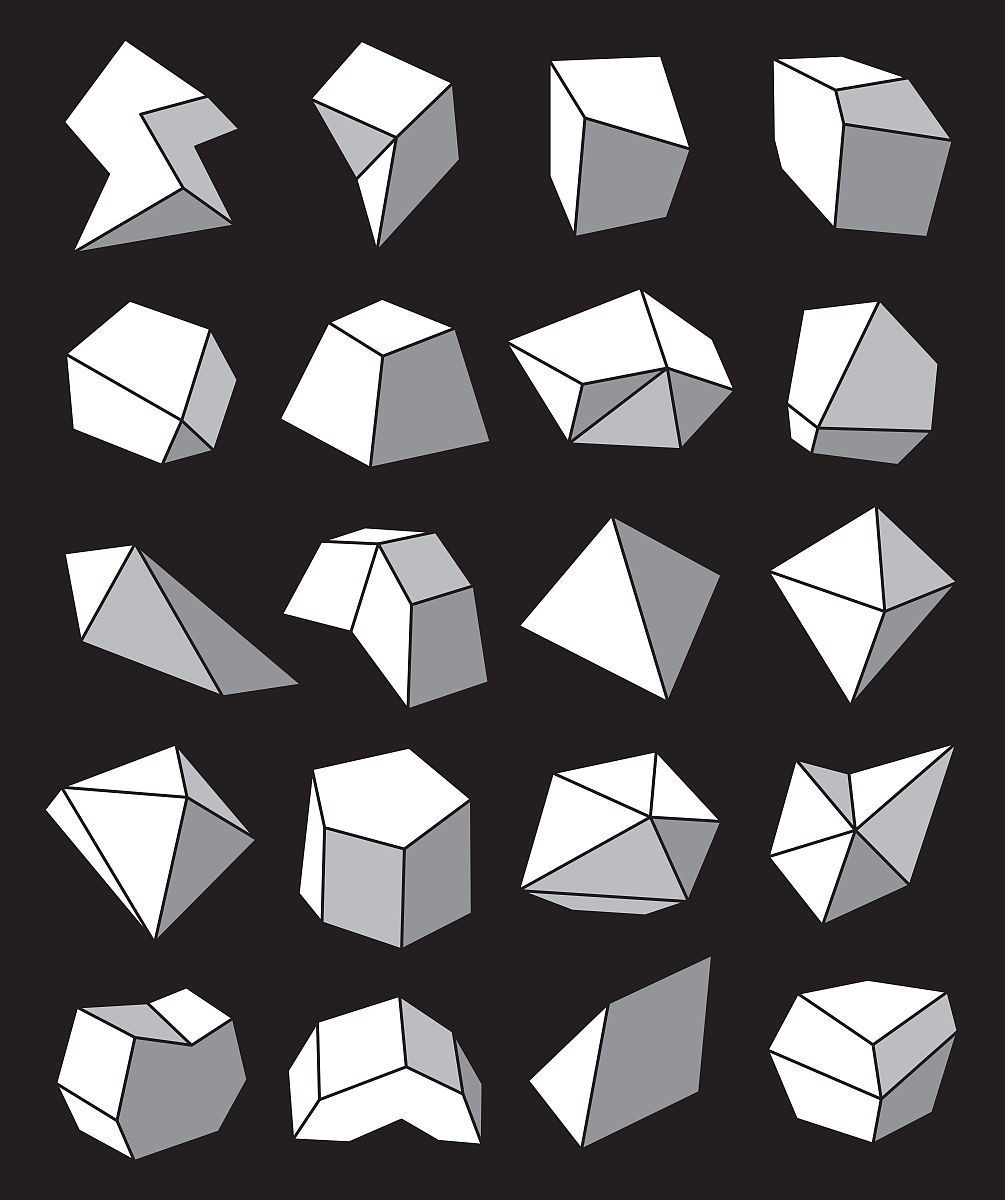 figure 这些立体构成好有趣,线条清晰,几何感满满